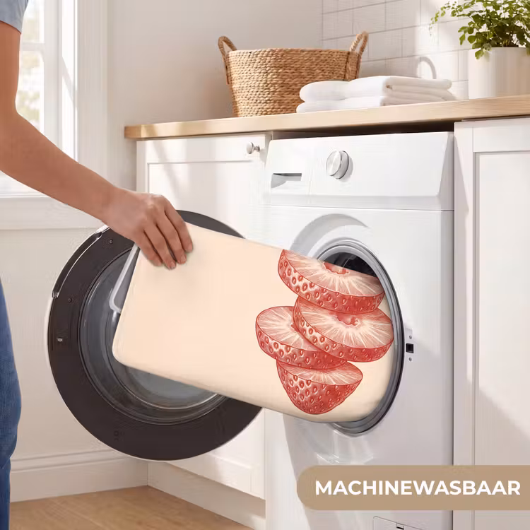 Wc Mat - Fruit - Gesneden - Illustratie - Rood - Vintage — 5