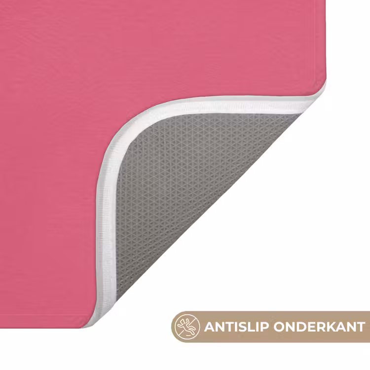 Wc Mat - Geometrie - Patroon - Abstract - Roze - Modern — 3