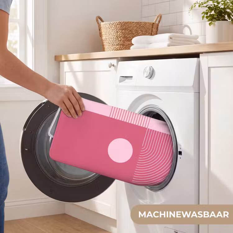 Wc Mat - Geometrie - Patroon - Abstract - Roze - Modern — 5
