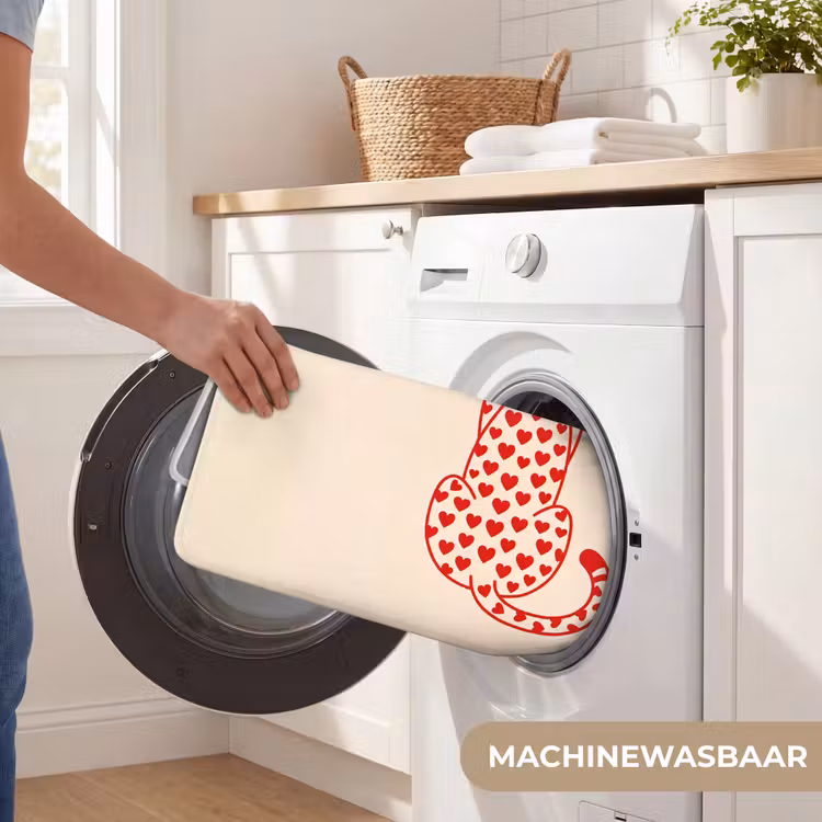 Wc Mat - Kat - Harten - Dieren - Modern - Rood — 5