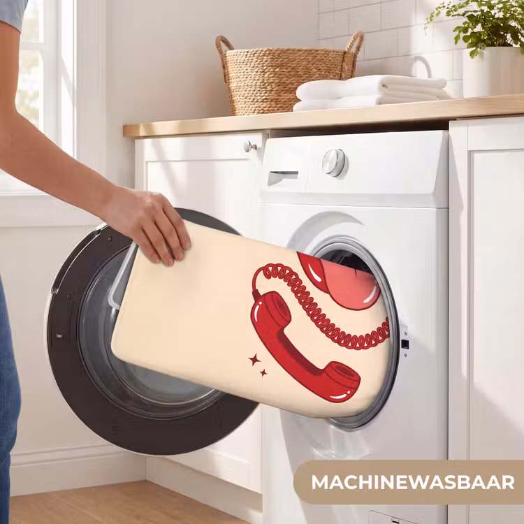 Wc Mat - Mond - Telefoon - Popart - Rood - Illustratie — 5
