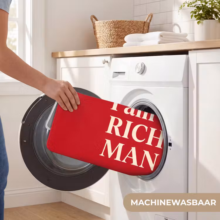 Wc Mat - Tekst - Rijkdom - Motivatie - Rood - Modern — 5