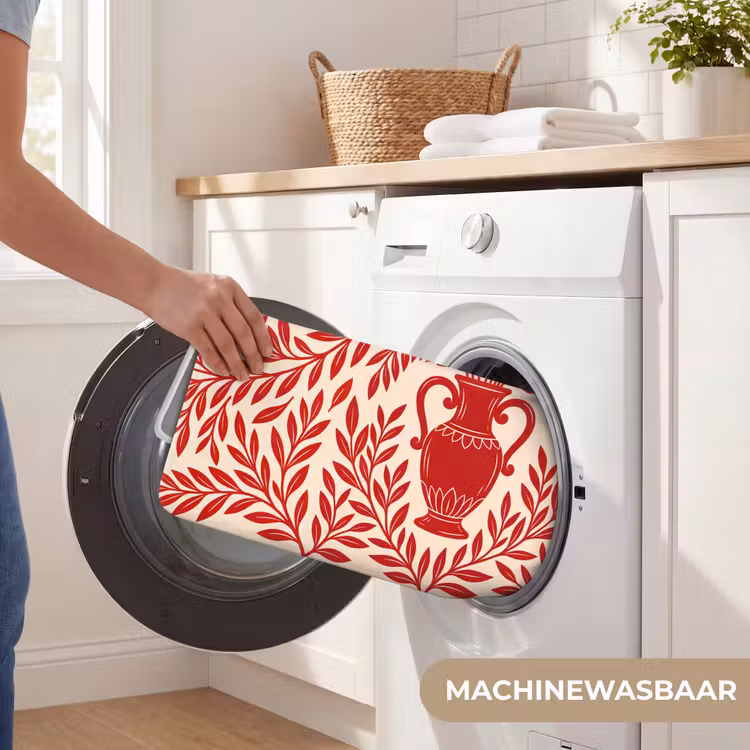 Wc Mat - Vaas - Planten - Decoratie - Abstract - Rood — 5