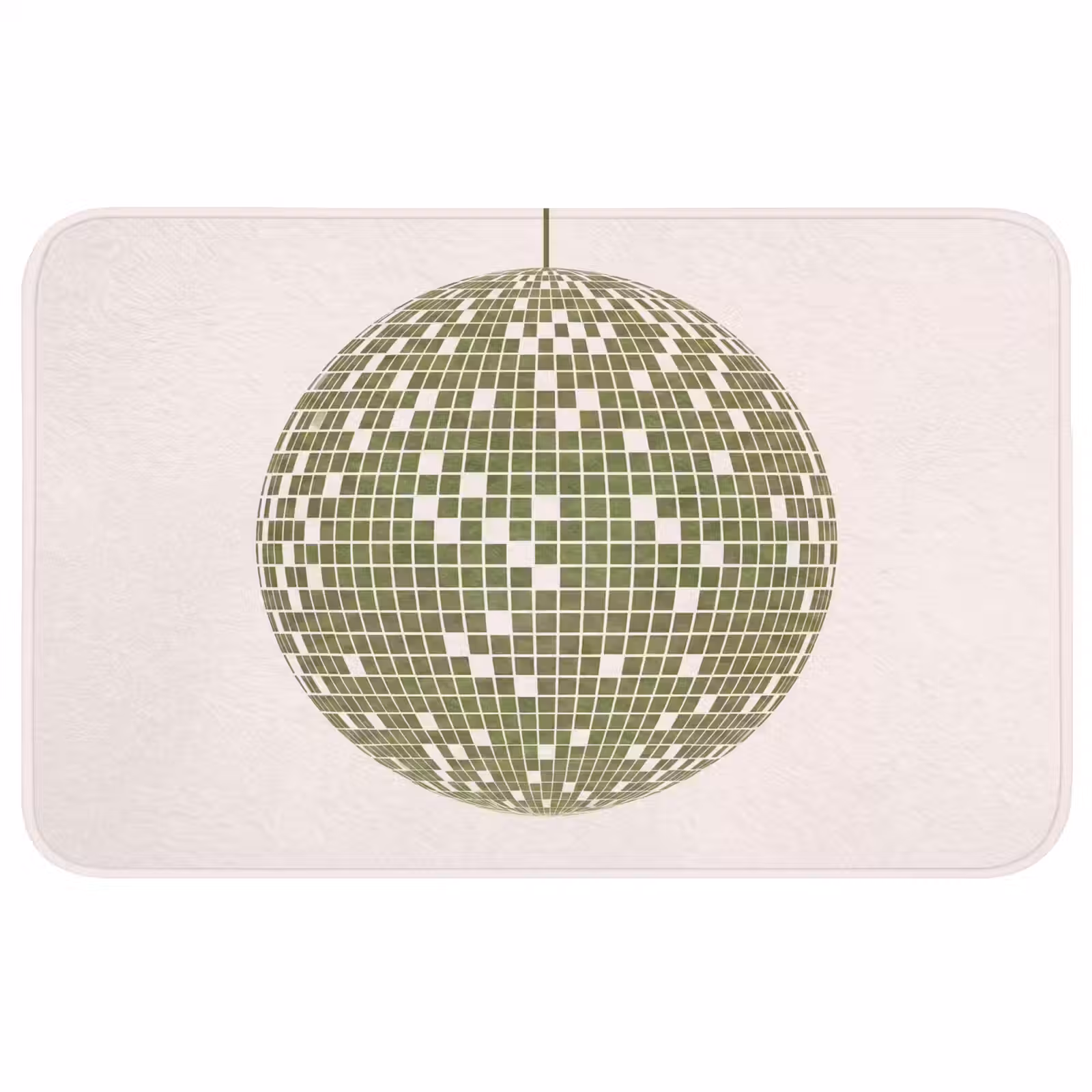 Wc Mat - Disco - Bal - Groen - Abstract - Modern — 1