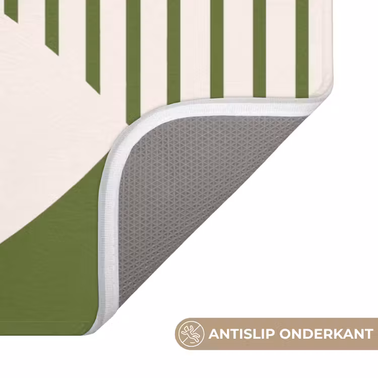 Wc Mat - Abstract - Oog - Strepen - Modern - Groen — 3