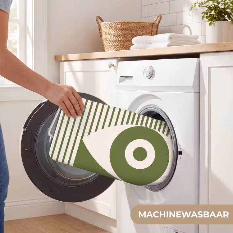 Wc Mat - Abstract - Oog - Strepen - Modern - Groen — 5