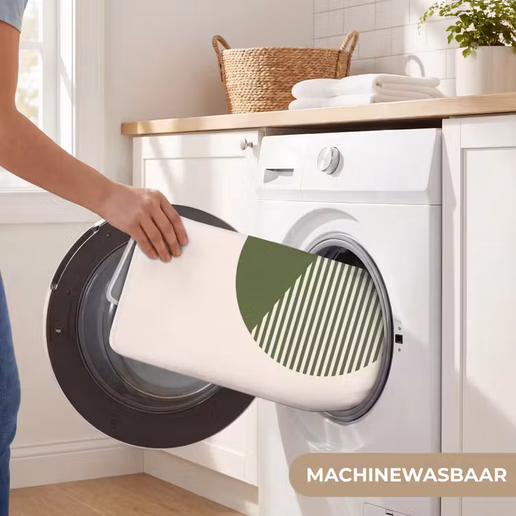 Wc Mat - Cirkel - Strepen - Geometrisch - Abstract - Groen — 5