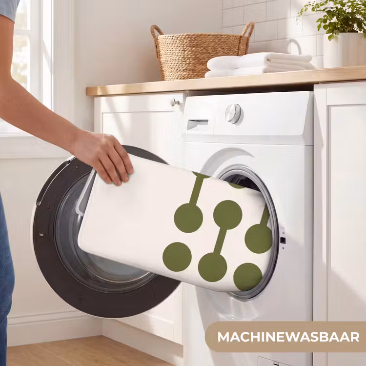 Wc Mat - Cirkels - Geometrisch - Abstract - Modern - Groen — 5