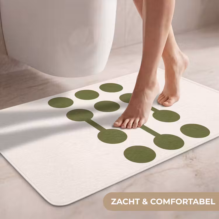 Wc Mat - Cirkels - Geometrisch - Abstract - Modern - Groen — 7