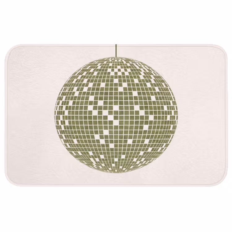 Wc Mat - Disco - Bal - Groen - Abstract - Modern — 1