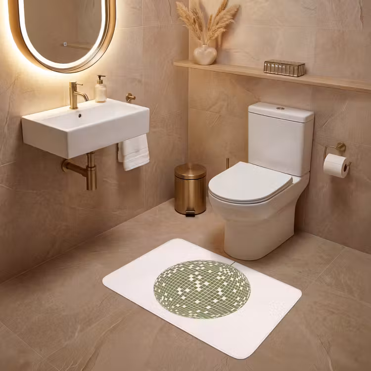 Wc Mat - Disco - Bal - Groen - Abstract - Modern — 4