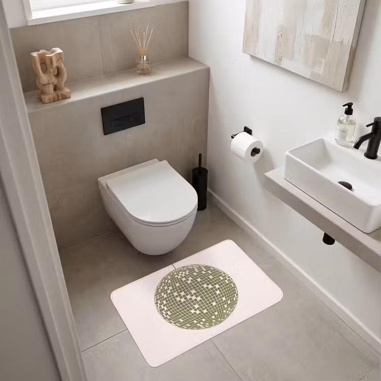 Wc Mat - Disco - Bal - Groen - Abstract - Modern — 6