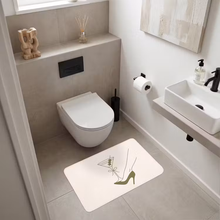 Wc Mat - Drank - Martini - Hoge hak - Mode - Groen — 6