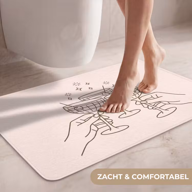Wc Mat - Drankjes - Feest - Proosten - Minimalistisch - Groen — 7