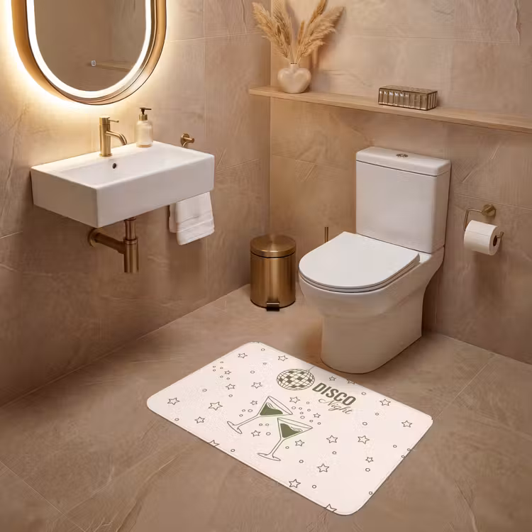 Wc Mat - Feest - Disco - Drank - Illustratie - Groen — 4