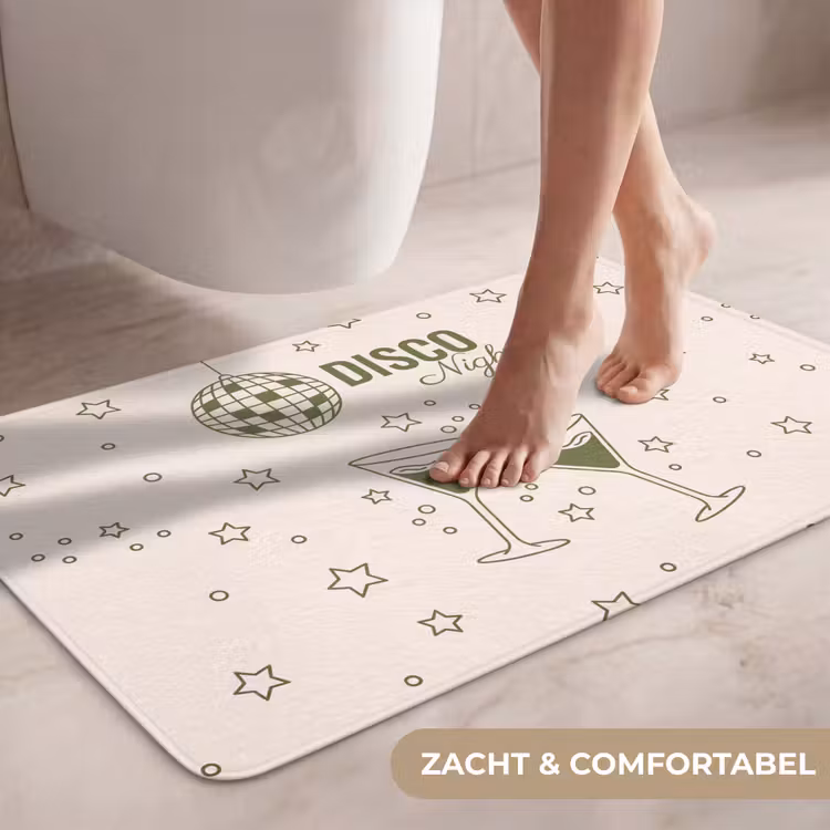 Wc Mat - Feest - Disco - Drank - Illustratie - Groen — 7