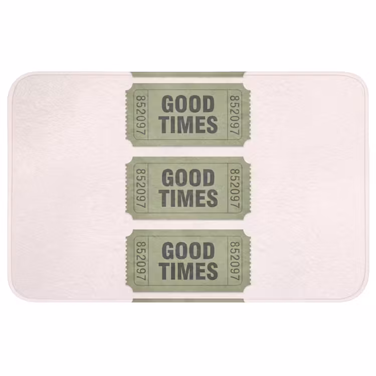 Wc Mat - Kaartje - Vintage - Groen - Evenement - Collectie — 1