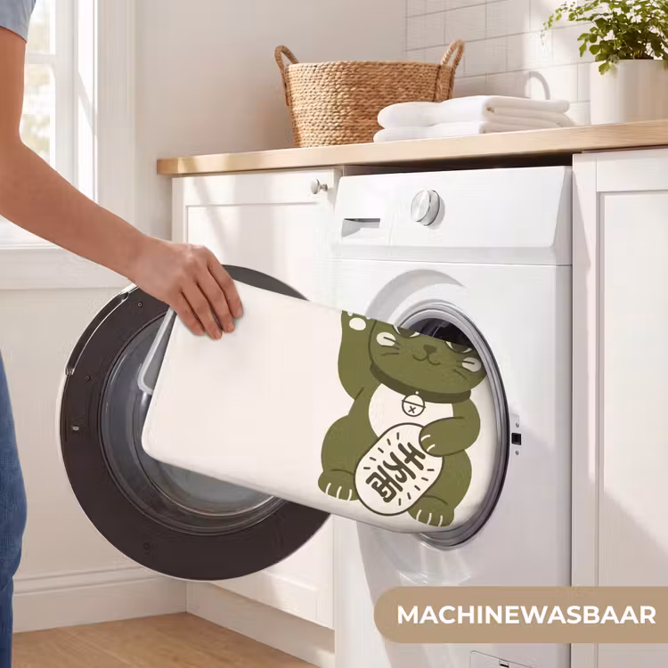 Wc Mat - Kat - Geluk - Dieren - Modern - Groen — 5