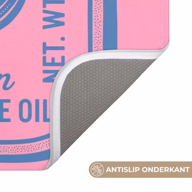 Wc Mat - Meermin - Sardineblik - Illustratie - Roze - Retro — 3
