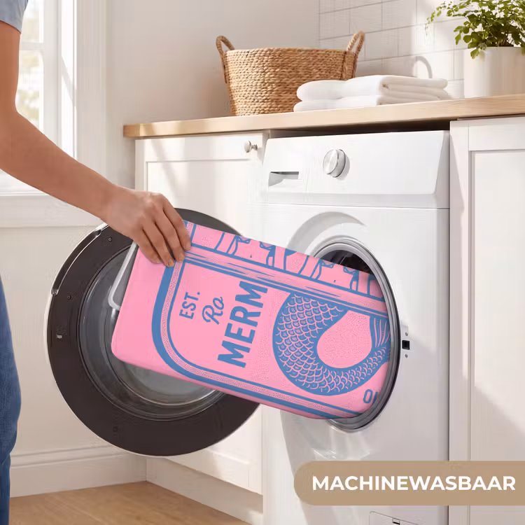 Wc Mat - Meermin - Sardineblik - Illustratie - Roze - Retro — 5