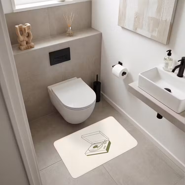 Wc Mat - Platenspeler - Vinyl - Muziek - Minimalistisch - Groen — 6