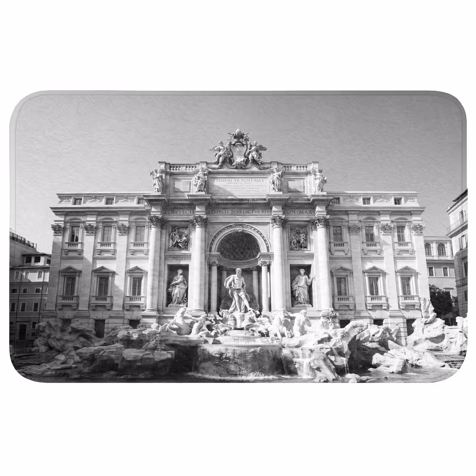 Wc Mat - Fontein - Beelden - Architectuur - Zwart-wit — 1