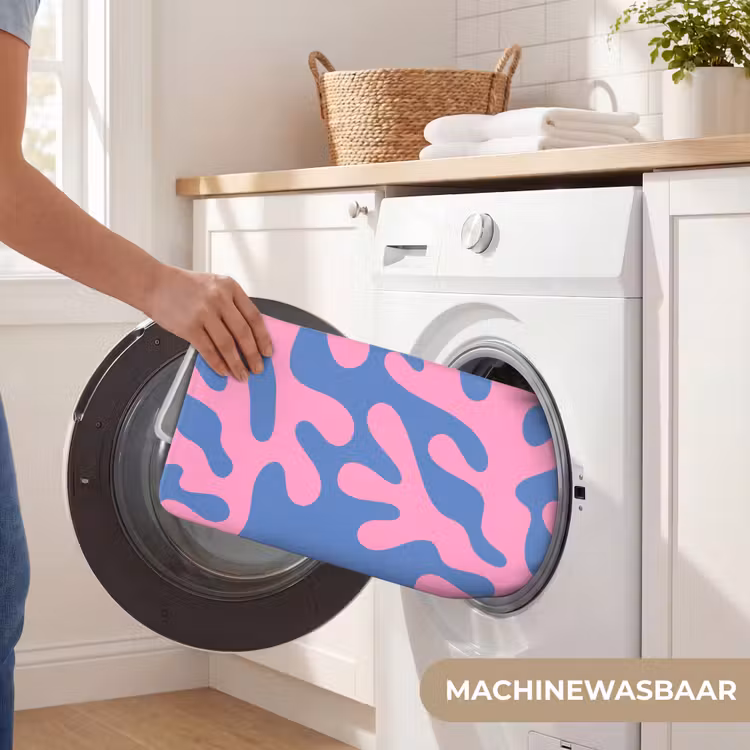 Wc Mat - Abstract - Vormen - Roze - Blauw — 5