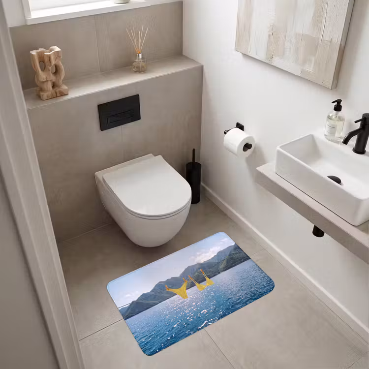 Wc Mat - Badmode - Bikini - Zee - Bergen - Geel — 6