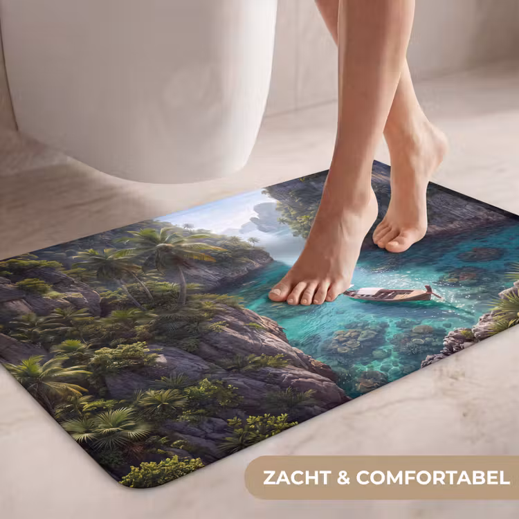 Wc Mat - Eiland - Tropisch - Water - Palmbomen - Natuur — 7