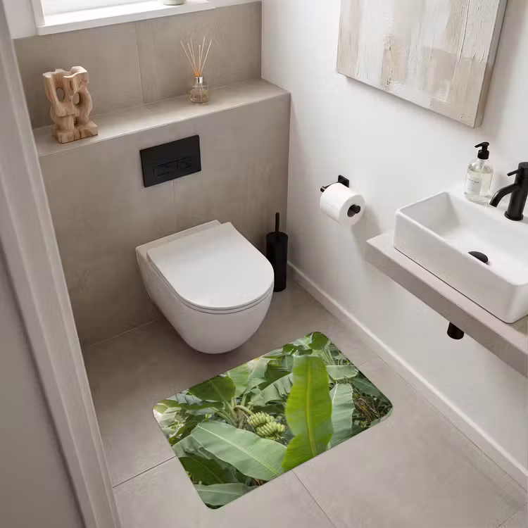 Wc Mat - Eten - Bananen - Plantage - Groen — 6