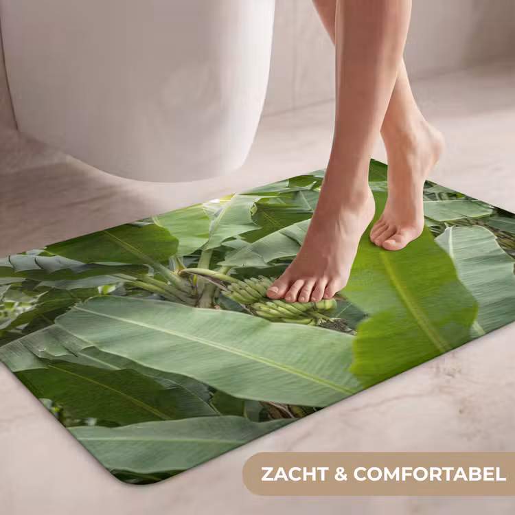 Wc Mat - Eten - Bananen - Plantage - Groen — 7