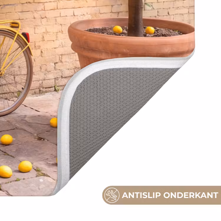 Wc Mat - Fiets - Mand - Eten - Geel - Zomer — 3