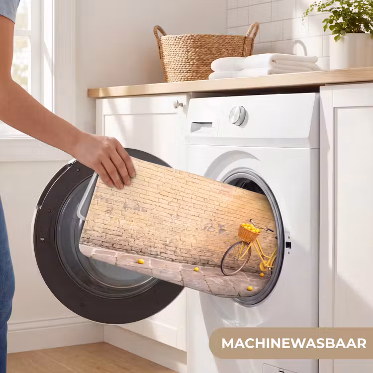Wc Mat - Fiets - Mand - Eten - Geel - Zomer — 5