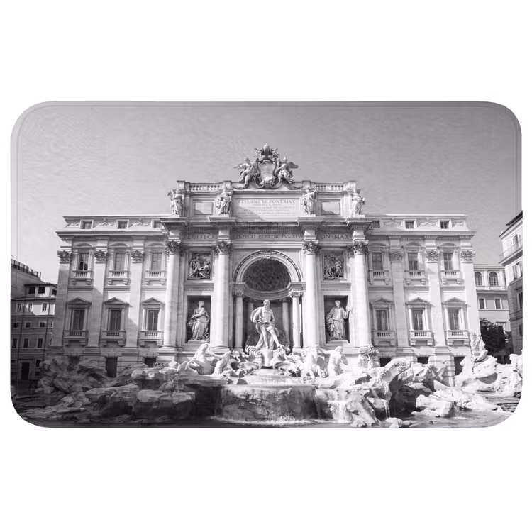 Wc Mat - Fontein - Beelden - Architectuur - Zwart-wit — 1