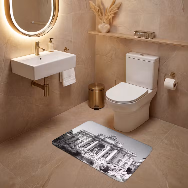 Wc Mat - Fontein - Beelden - Architectuur - Zwart-wit — 4