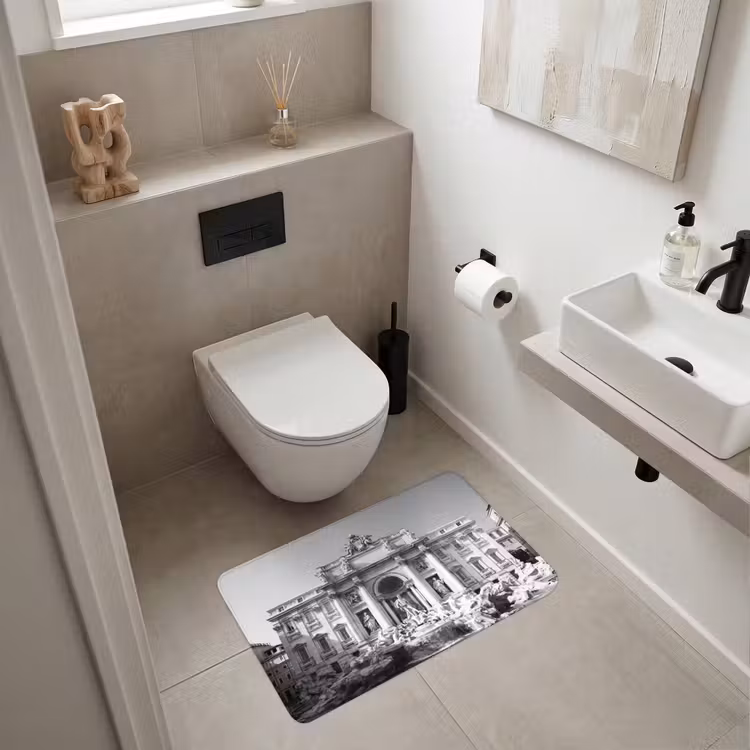 Wc Mat - Fontein - Beelden - Architectuur - Zwart-wit — 6