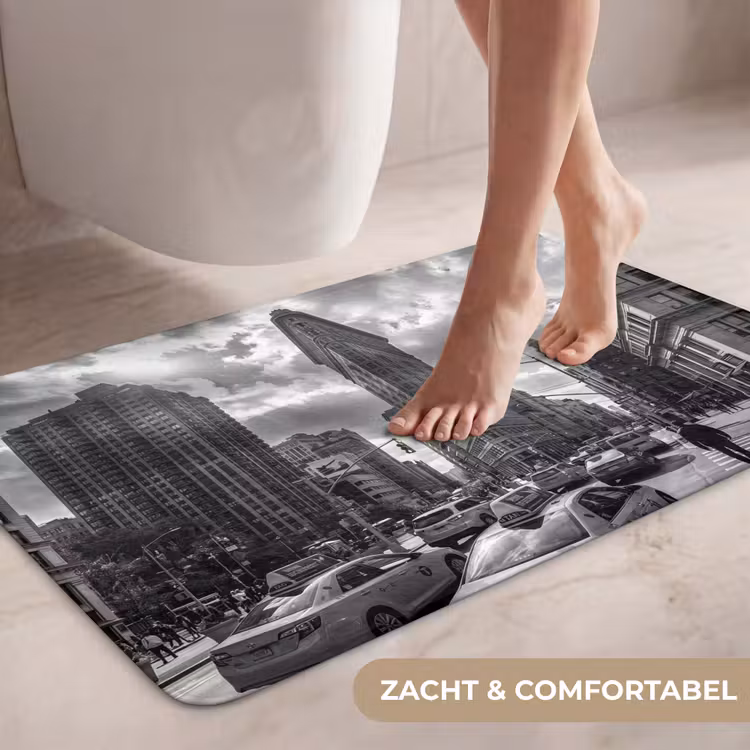 Wc Mat - Gebouw - Hoogbouw - Stad - Architectuur - Zwart-wit — 7