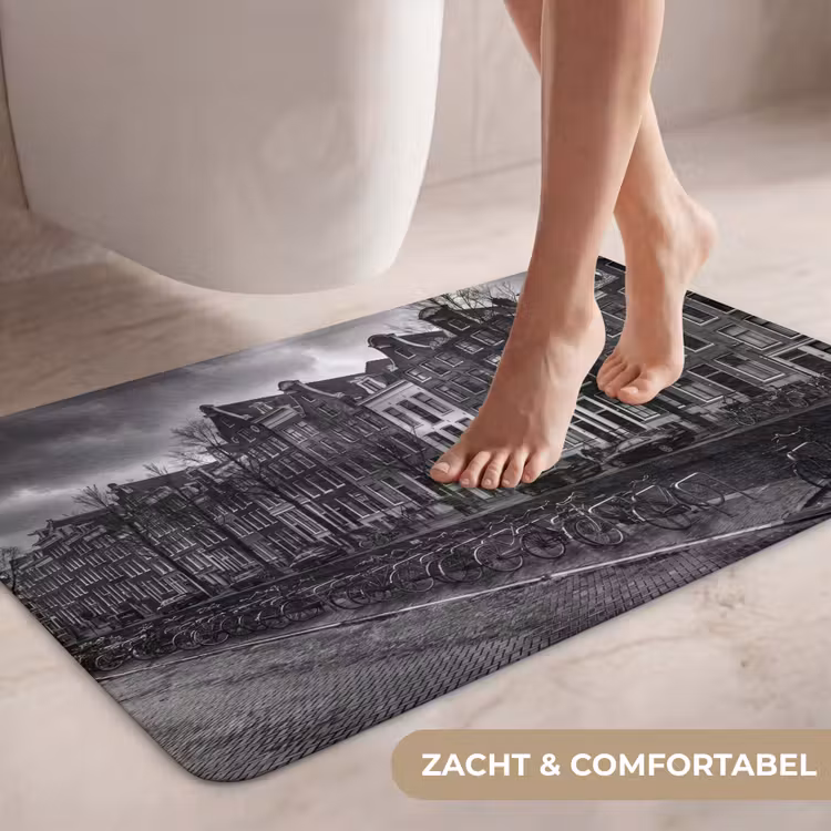 Wc Mat - Huis - Gracht - Amsterdam - Architectuur - Zwart-wit — 7