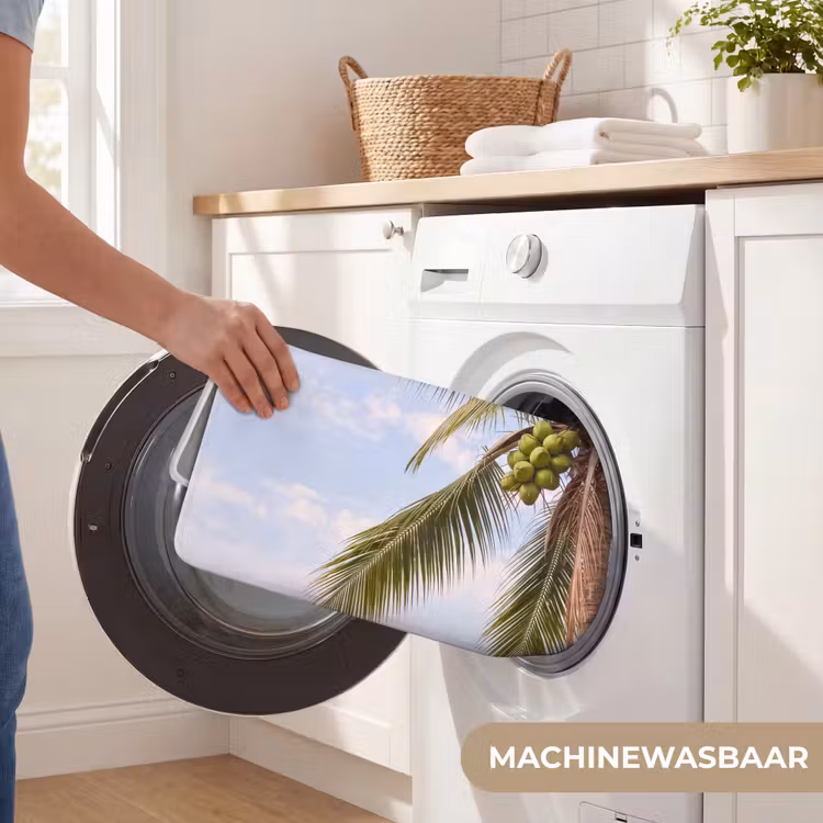 Wc Mat - Kokosnoot - Boom - Tropisch - Natuur - Groen — 5