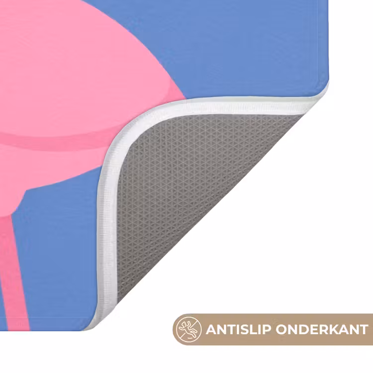 Wc Mat - Vogel - Paar - Dieren - Modern - Roze — 3