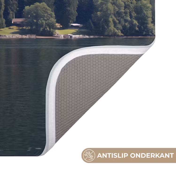 Wc Mat - Zeilboot - Water - Bergen - Natuur - Groen — 3