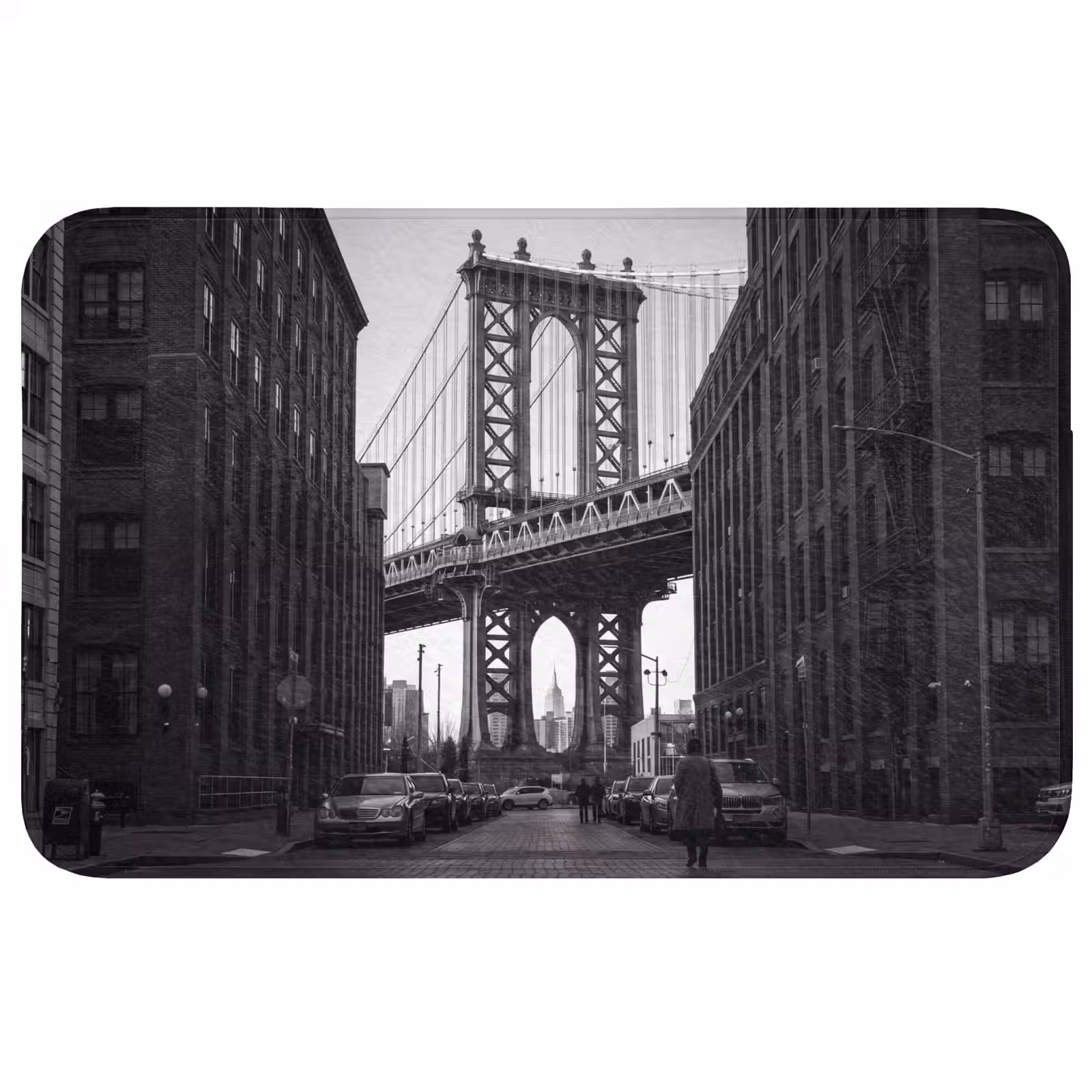 Wc Mat - Brug - Stad - Architectuur - Modern - Zwart-wit — 1