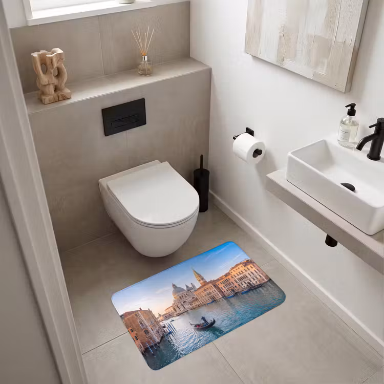 Wc Mat - Gondel - Venetië - Kanaal - Stadsgezicht - Avondlicht — 6