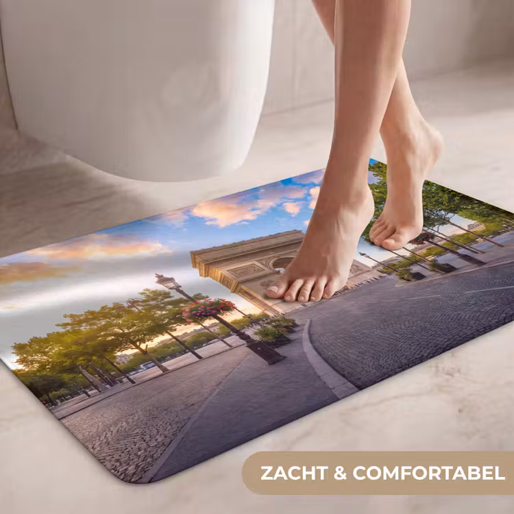 Wc Mat - Monument - Parijs - Zonsondergang - Architectuur - Goud — 7