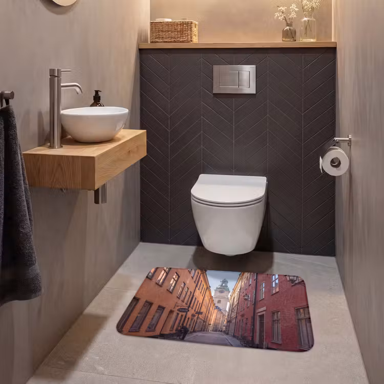 Wc Mat - Straat - Klokkentoren - Stad - Architectuur - Historisch — 2