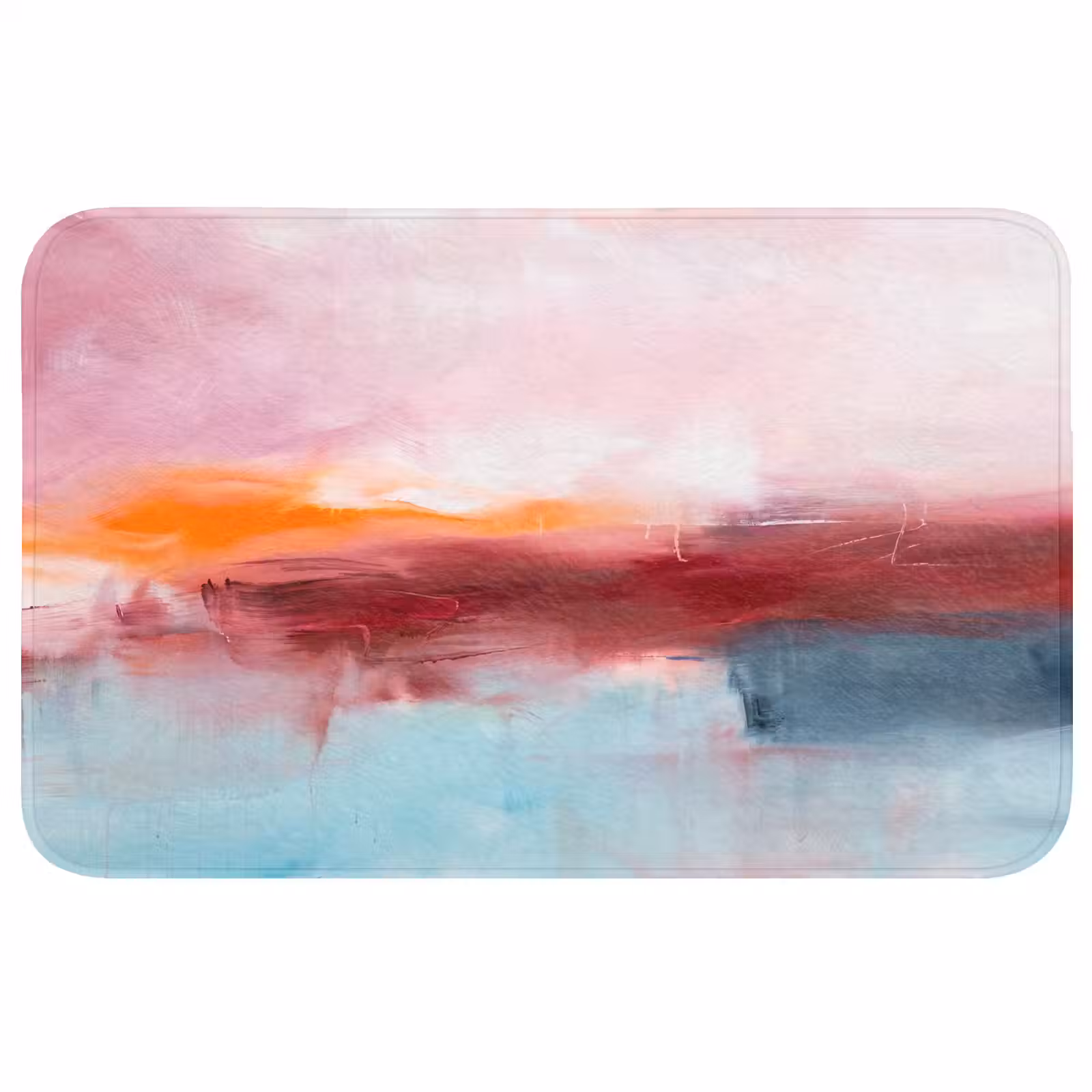 Wc Mat - Abstract - Kleuren - Modern - Kunst - Roze — 1