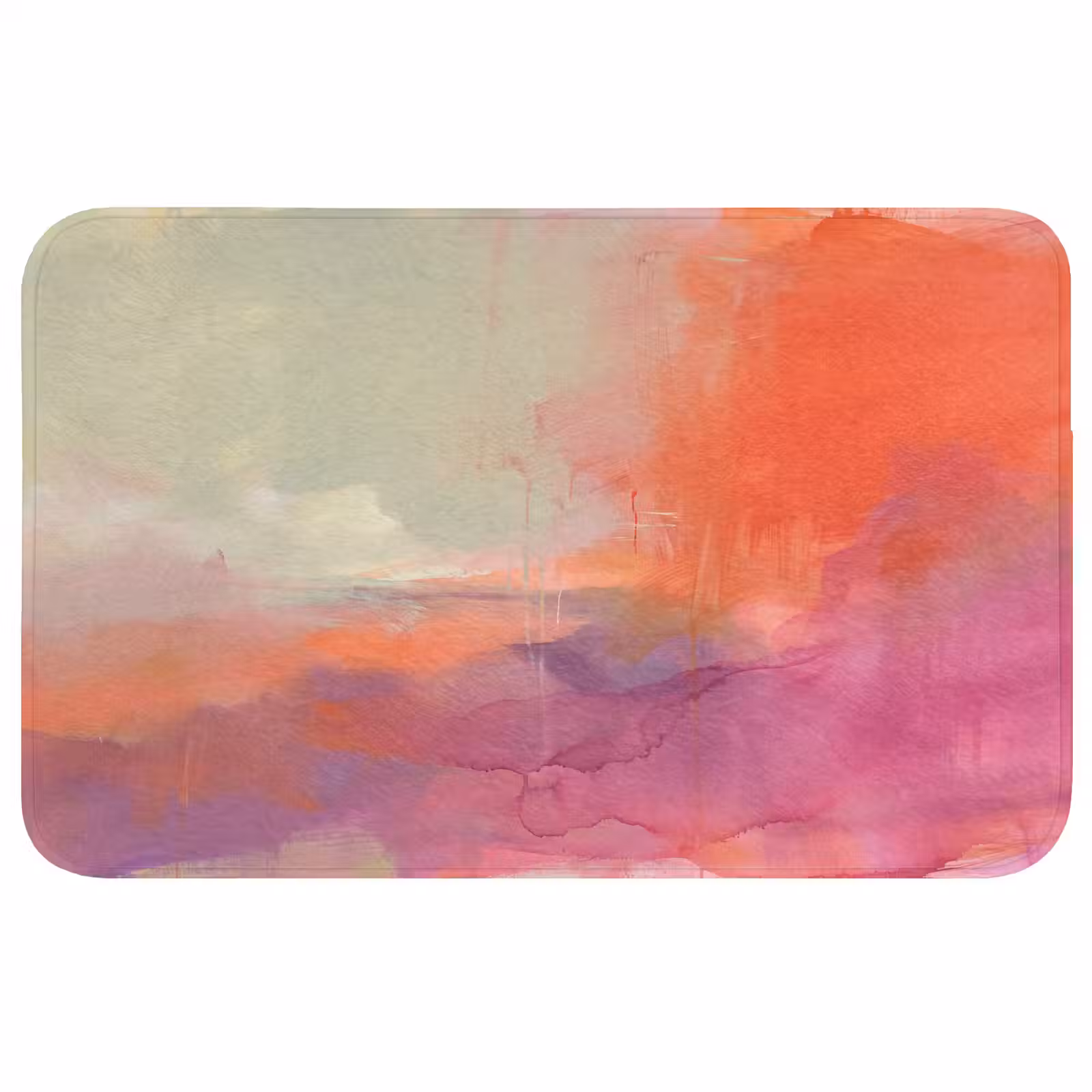 Wc Mat - Kunst - Vloeiend - Overgangen - Oranje — 1