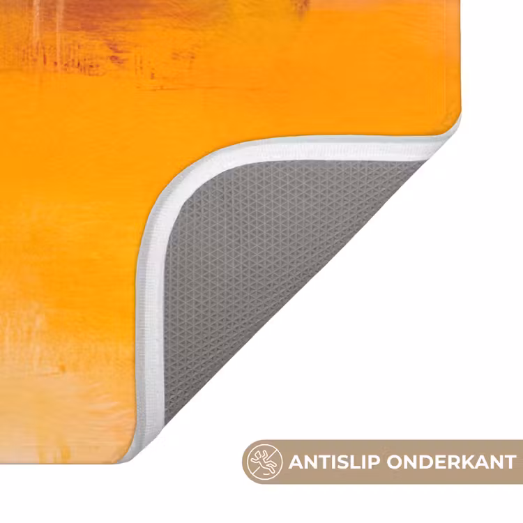 Wc Mat - Abstract - Kleurrijk - Modern - Kunst - Oranje — 3