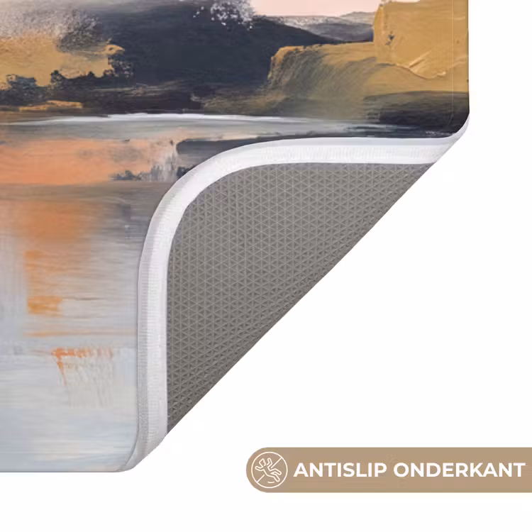 Wc Mat - Abstract - Landschap - Horizon - Modern - Kleurrijk — 3