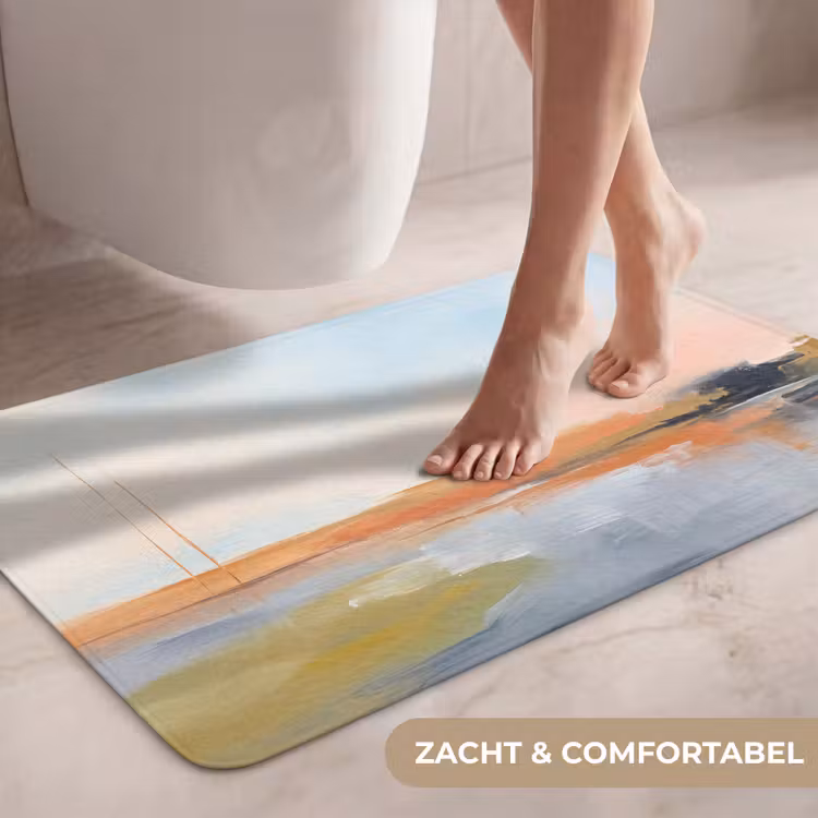 Wc Mat - Abstract - Landschap - Horizon - Modern - Kleurrijk — 7